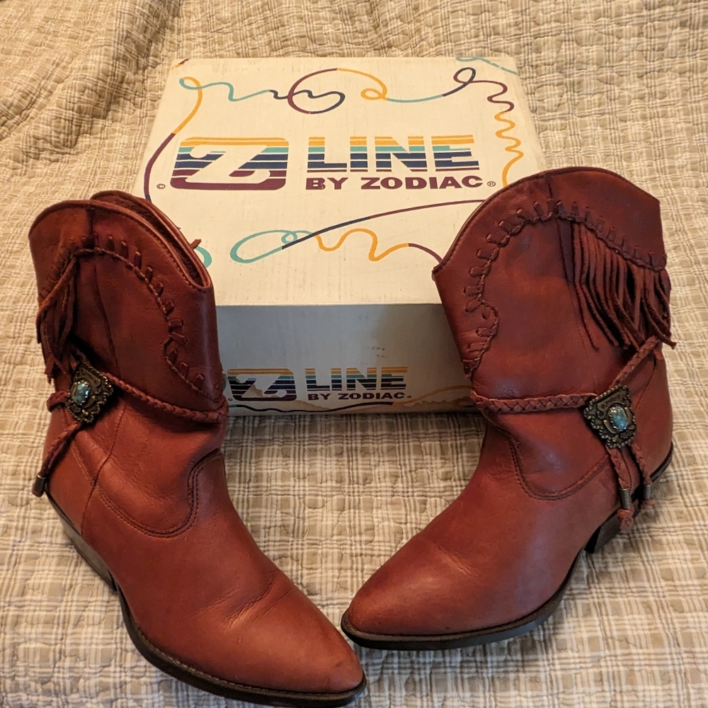 Zodiac Fringe Boots